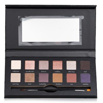 YBF Beauty Rock The Croc Eyeshadow Palette (12x Eyeshadow, 1x Double Ended Eyeshadow Brush)