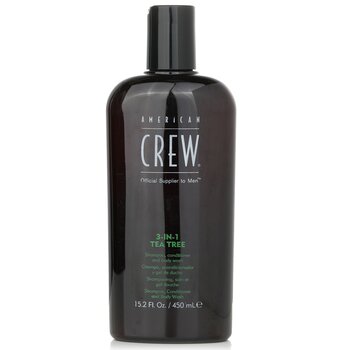 American Crew Men 3-IN-1 Tea Tree Shampoo, Conditioner and Body Wash