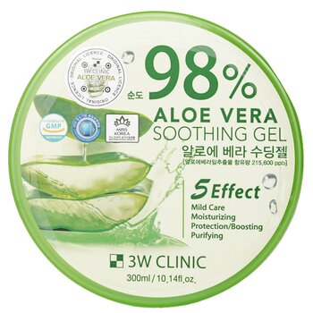 3W Clinic 98% Aloe Vera Soothing Gel