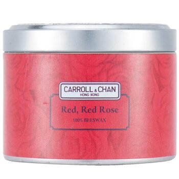 The Candle Company (Carroll & Chan) 100% Beeswax Tin Candle - Red Red Rose