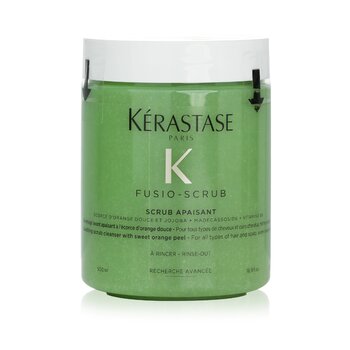 Kerastase Fusio-Scrub Scrub Apaisant Soothing Scrub Cleanser with Sweet Orange Peel (For All Types of Hair and Scalp, Even Sensitive)