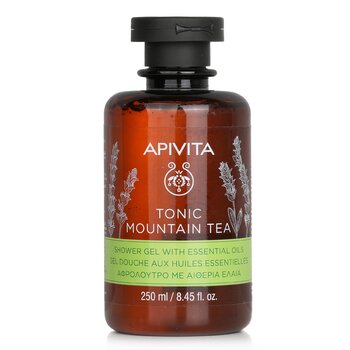 Apivita Tonic Mountain Tea Shower Gel With Essential Oils