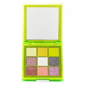 Huda Beauty Neon Obsessions Pressed Pigment Eyeshadow Palette (9x Eyeshadow) - # Neon Green