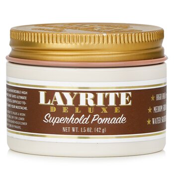 Layrite Superhold Pomade (High Hold, Medium Shine, Water Soluble)