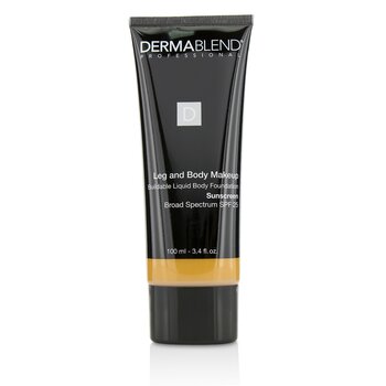 Leg and Body Make Up Buildable Liquid Body Foundation Sunscreen Broad Spectrum SPF 25 - #Tan Honey 45W