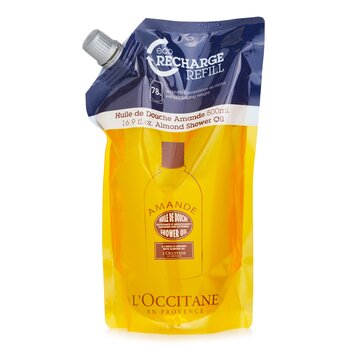 LOccitane Almond Cleansing & Softening Shower Oil (Eco-Refill)