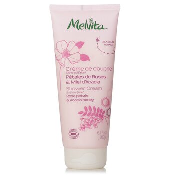 Melvita Rose Petals & Acacia Honey Shower Cream