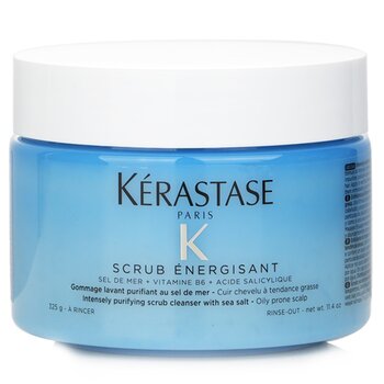 Kerastase Fusio-Scrub Scrub Energisant Intensely Purifying Scrub Cleanser with Sea Salt (Oily Prone Scalp)