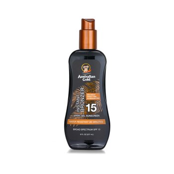 Australian Gold Spray Gel Sunscreen SPF 15 with Instant Bronzer