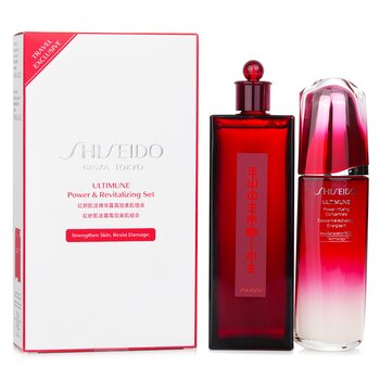 Shiseido Ultimune Power & Revitalizing Set: Ultimune Power Infusing Concentrate 100ml + Eudermine Revitalizing Essence 200ml