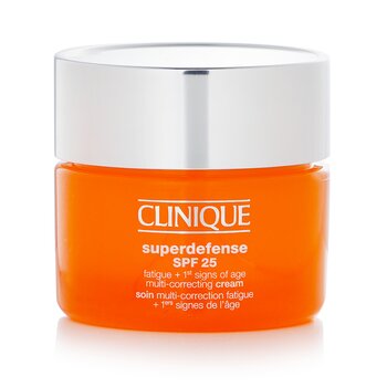 Clinique Superdefense SPF 25 Fatigue + 1st Signs Of Age Multi-Correcting Cream - Very Dry to Dry Combination