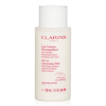 Clarins Velvet Cleansing Milk with Alpine Golden Gentian & Lemon Balm Extracts