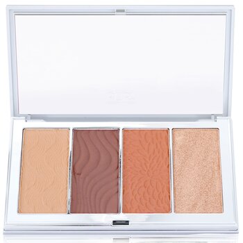 PUR (PurMinerals) 4 in 1 Skin Perfecting Powders Face Palette (1x Setting Powder, 1x Bronzer, 1x Highlighter, 1x Blush) - # Dark Deep