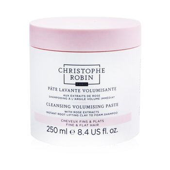 Cleansing Volumising Paste with Rose Extracts (Instant Root Lifting Clay to Foam Shampoo) - Fine & Flat Hair