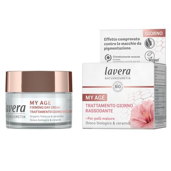 Lavera My Age Firming Day Cream With Organic Hibiscus & Ceramides - For Mature Skin