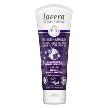 Lavera Good Night 2In1 Hand Cream & Mask Wirh Organic Grape & Organic Shea Butter - For Very Dry Skin