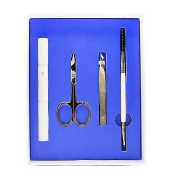 Eyeko Brow Grooming Kit: Brow Brush & Spoolie + Scissors + Tweezers + Brow Razor + Pouch