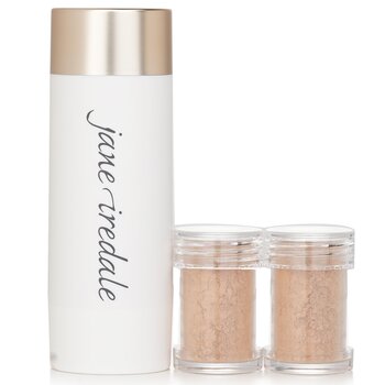 Jane Iredale Amazing Base Loose Mineral Powder SPF 20 Refillable Brush (1x Brush, 2x Refills) - Suntan