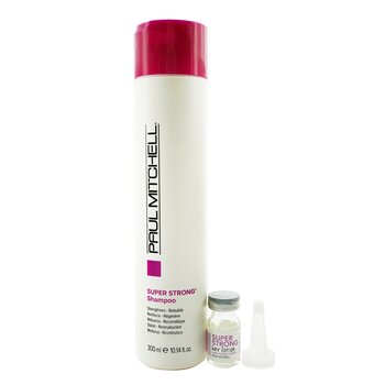 Paul Mitchell Strength Super Strong Complex Program Set: Shampoo 300ml + Hair Lotion 12x6ml