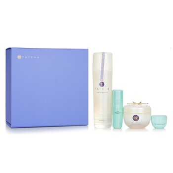 Tatcha Essence Bundle: The Essence Plumping Skin Softener 150ml + The Silk Cream 50ml + Water Cream 5ml + Texture Tonic 25ml