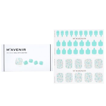 Mavenir Nail Sticker (Blue) - # Shell With Jade Pedi