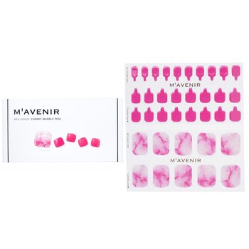 Nail Sticker (Pink) - # Cherry Marble Pedi