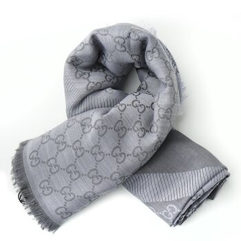 Gucci Square Scarf 281942 Grey