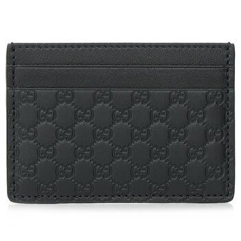 Gucci Gucci Microguccissim a Card Holder 262837 - Black