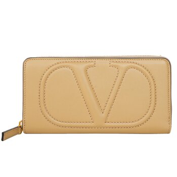 Valentino Garavani Valentino Zip around contintent wallet - Beige