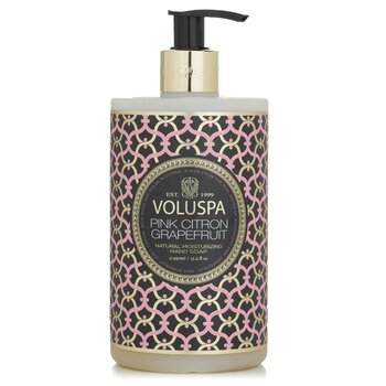 Voluspa Pink Citron Grapefruit Hand Soap - Ripe Citron Grapefruit, Tart Cassis & Subtle Rose