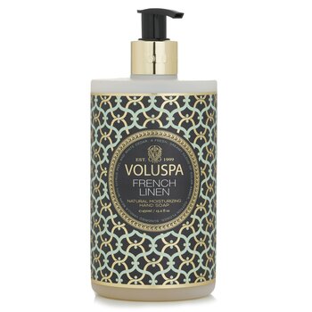 Voluspa French Linen Hand Soap - Cotton Flower, White Cedar & Sun Dried Vanilla Bean