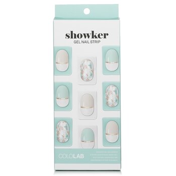 Showker Gel Nail Strip # CSA701 Jewel Shooting Mint