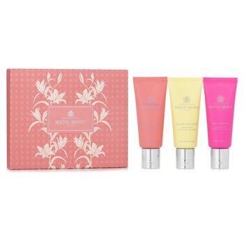 Molton Brown Hand Care Gift Set: Heavenly Gingerlily 40ml + Orange & Bergamot 40ml + Fiery Pink Pepper 40ml