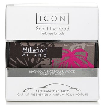 Icon Textile Floral Car Air Freshener - Magnolia Blossom & Wood