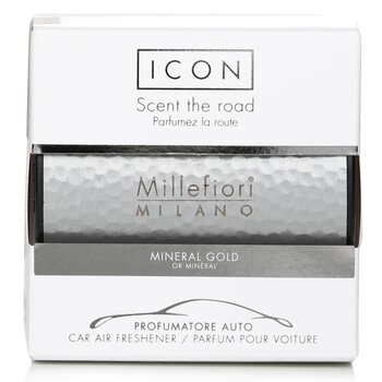 Icon Metal Car Air Freshener - Mineral Gold