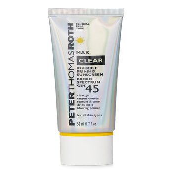 Peter Thomas Roth Max Clear Invisible Priming Sunscreen SPF 45