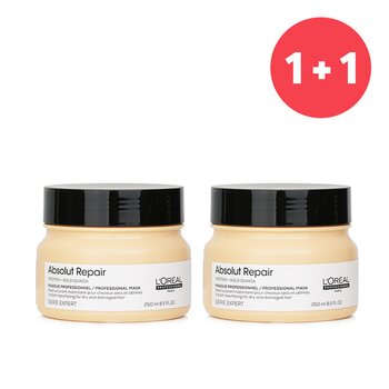 LOreal 【1+1 Set】Professionnel Serie Expert - Absolut Repair Gold Quinoa + Protein Instant Resurfacing Mask (For Dry and Damaged Hair)